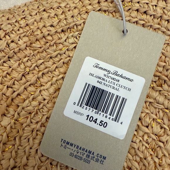 Tommy Bahama Raffia Clutch - Picture 2 of 7